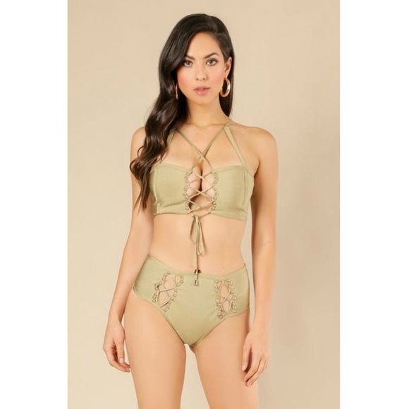 Wow Couture Other - Lace-up Strappy Bandage Bikini